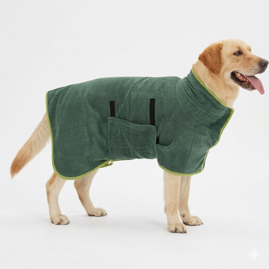 Dog bathrobe soft stretch wrap, photo 3