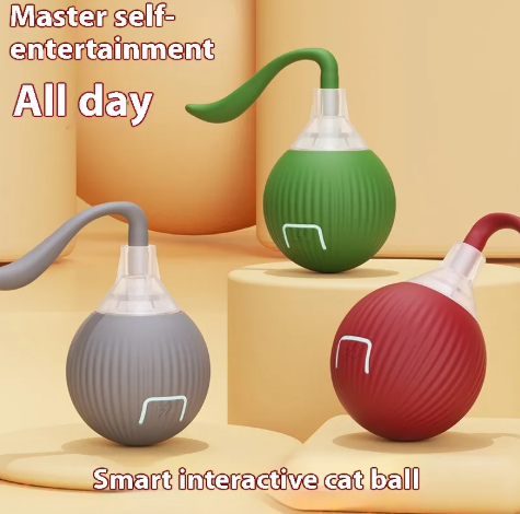 Interactive Cat Toy Ball – Automatic Rolling Toy with Bird Sounds