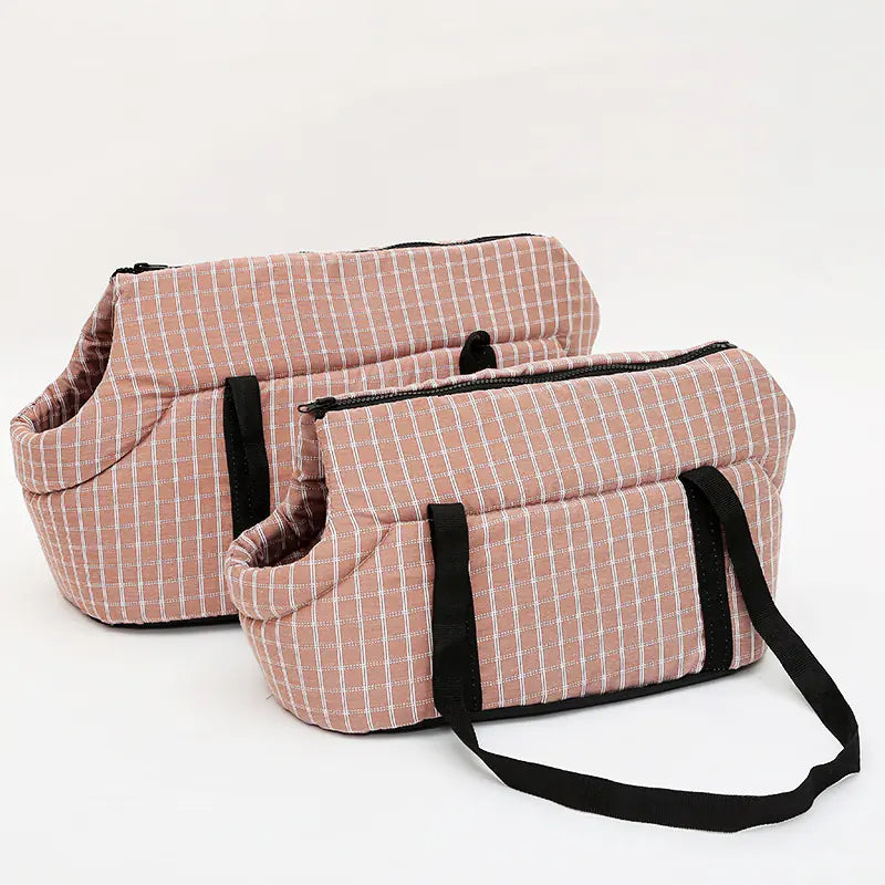 Pet Travel Backpack in use