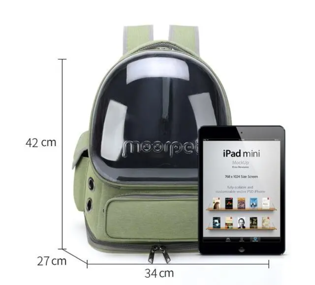 Breathable oxford cloth pet carrier backpack, photo 1