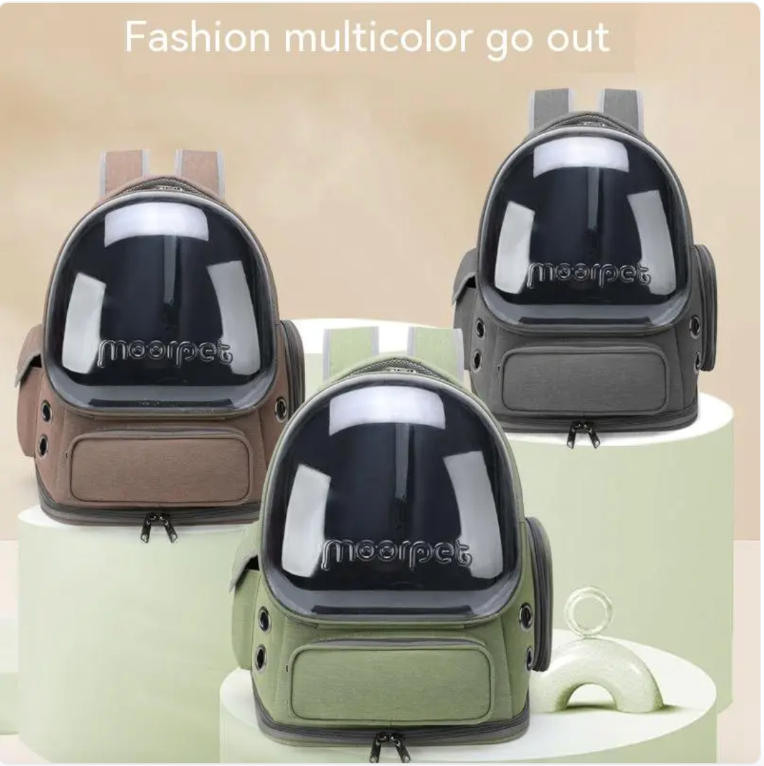 Breathable oxford cloth pet carrier backpack, photo 8